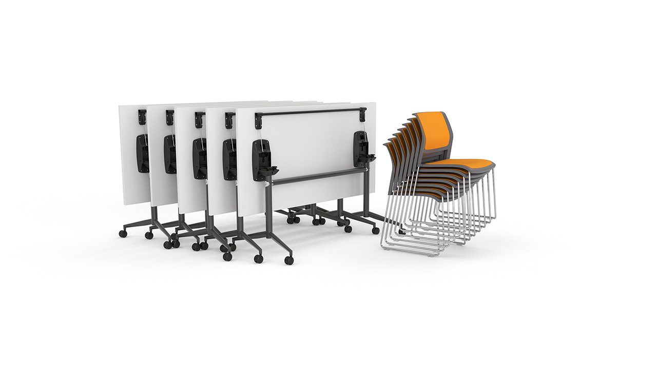 Uni-Flip-Table-Chrome-Game-Chair-Render-2