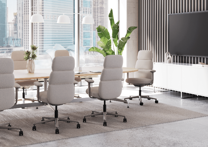 ergonomic asari chair in a meeting room