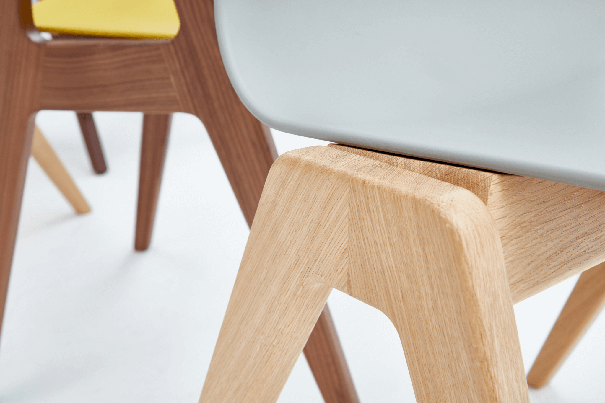 polly wood chair from naughtOne detail of the wooden base