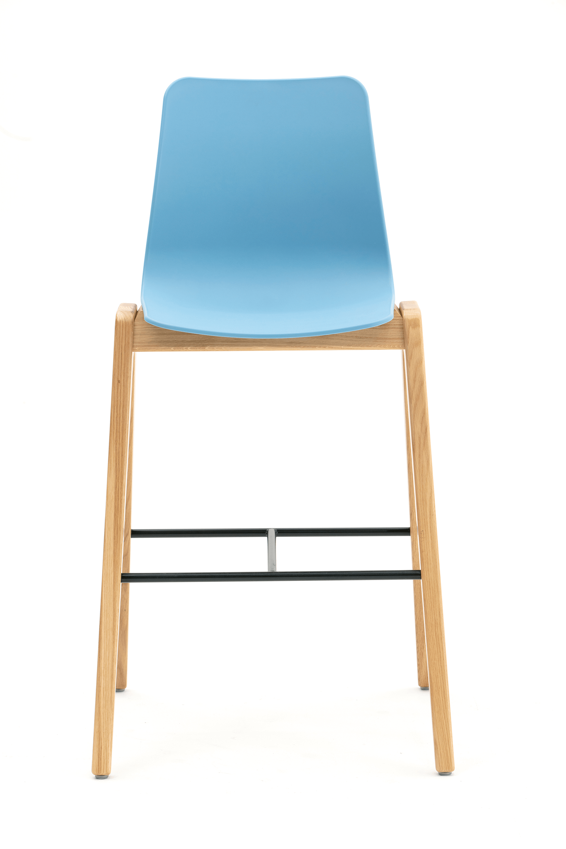 Polly wood stool chair front