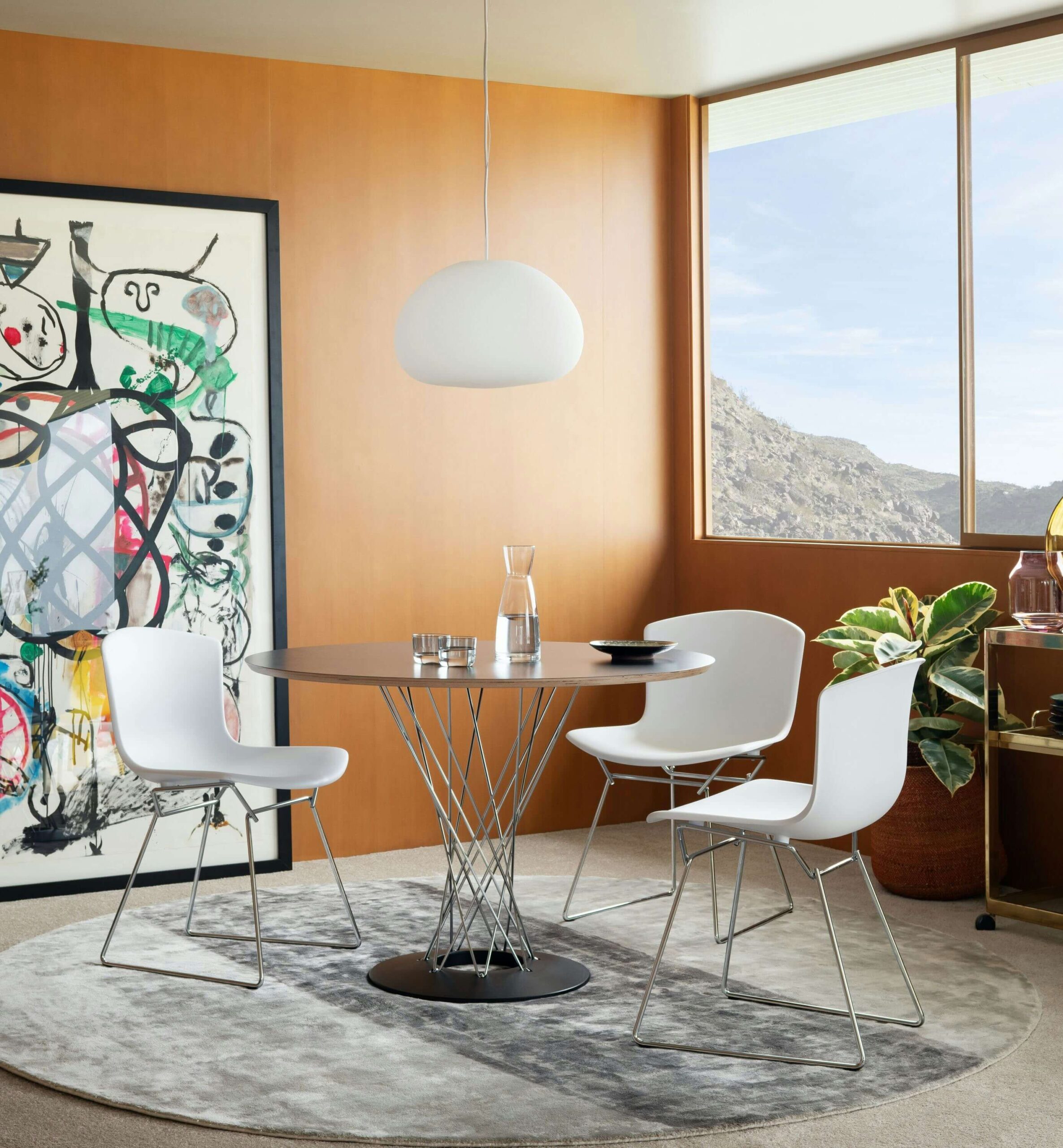 Cyclone Dining Table at a modern dinning room