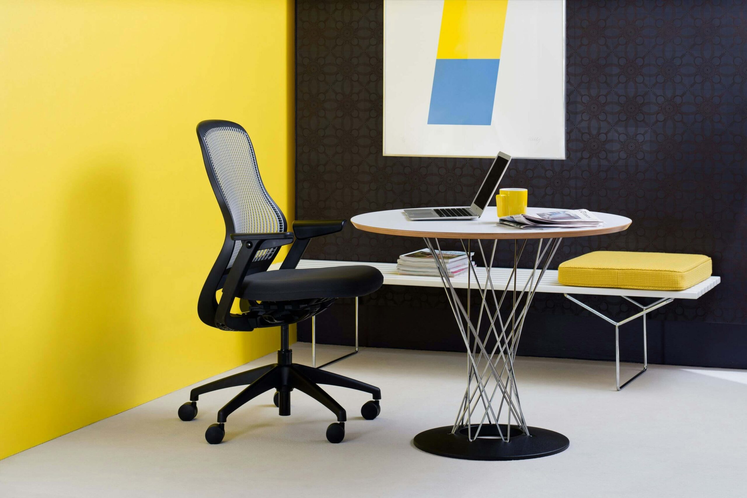 Cyclone Dining Table an an office