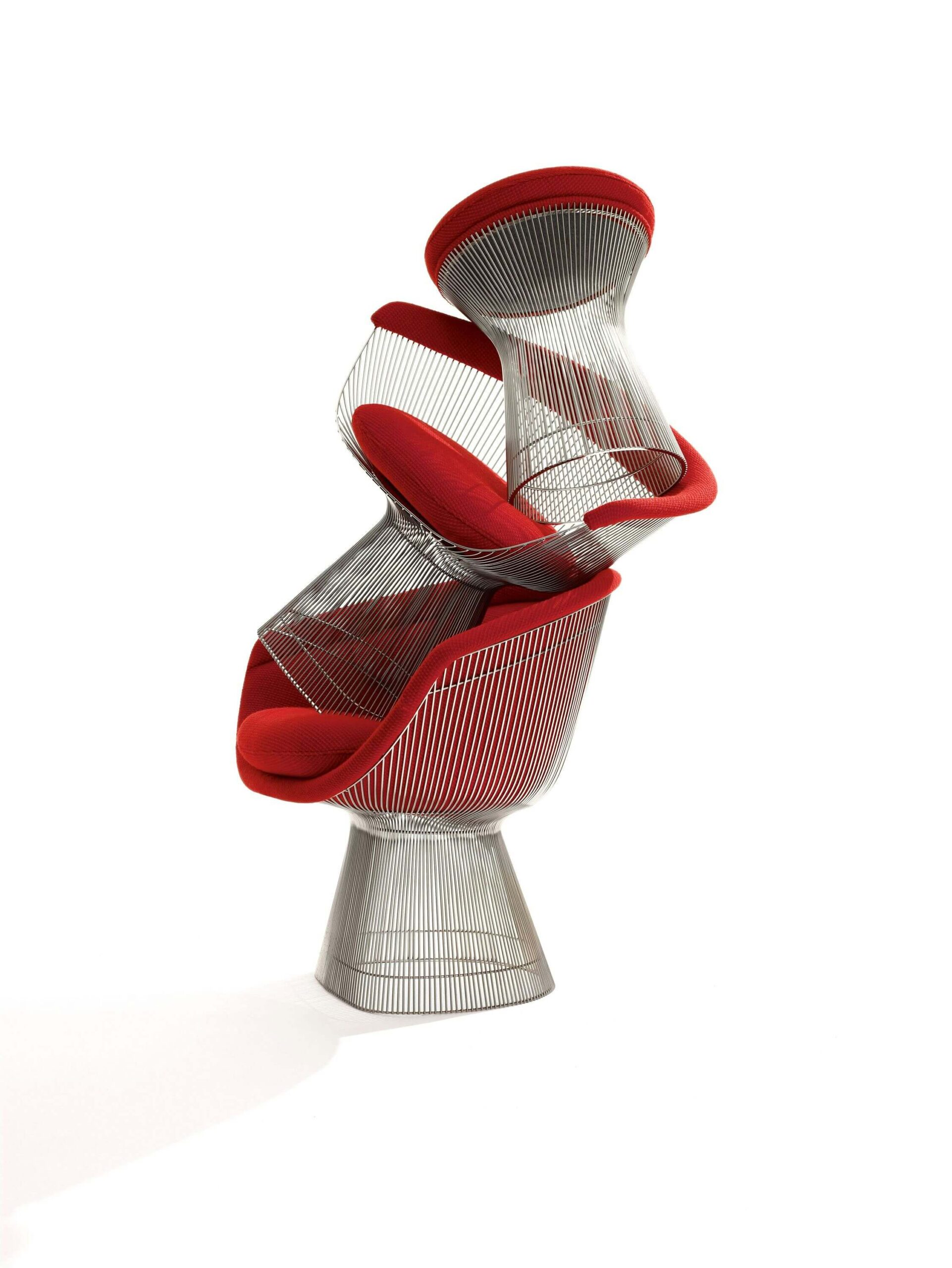 Platner stool with other products