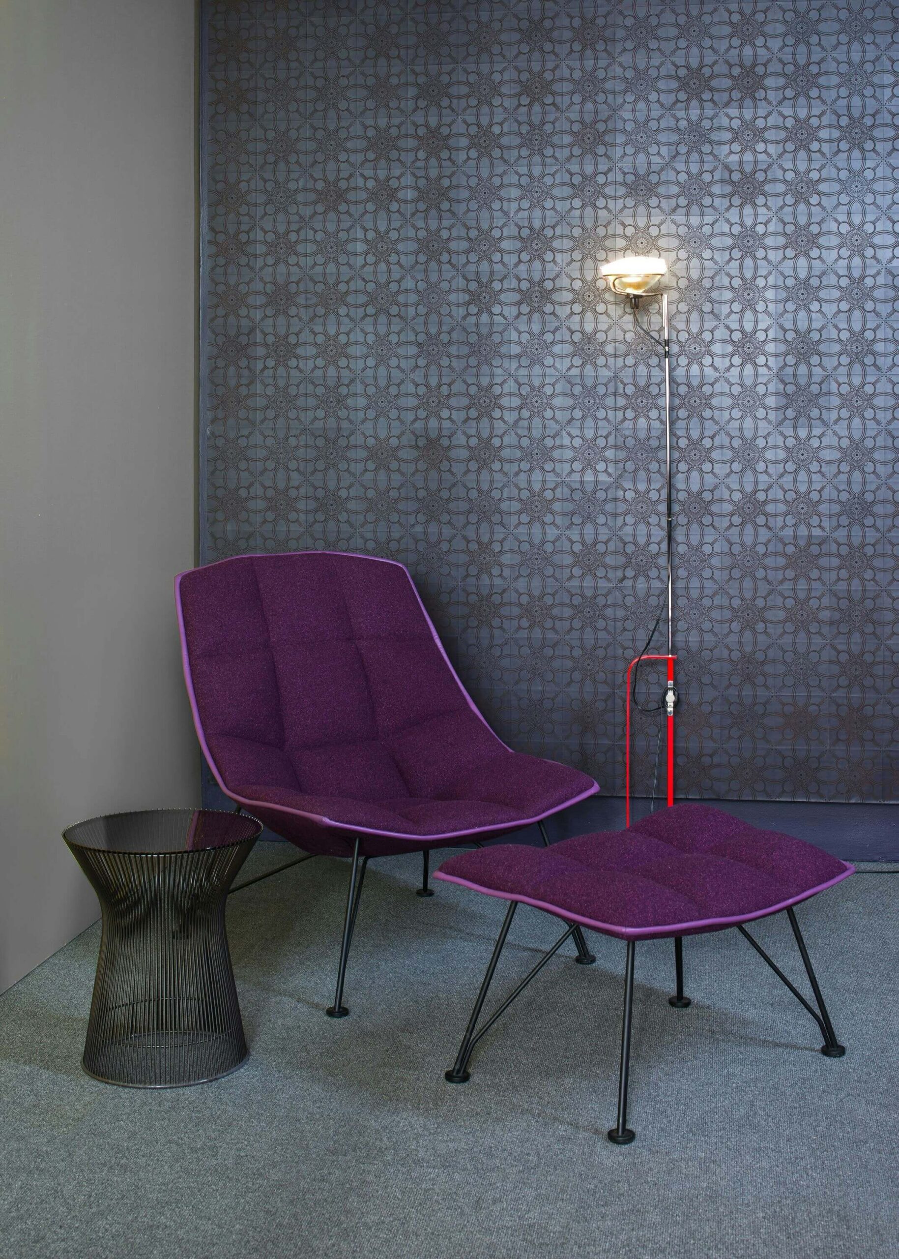 Jehs Laub Lounge Chair in blue at a lounge