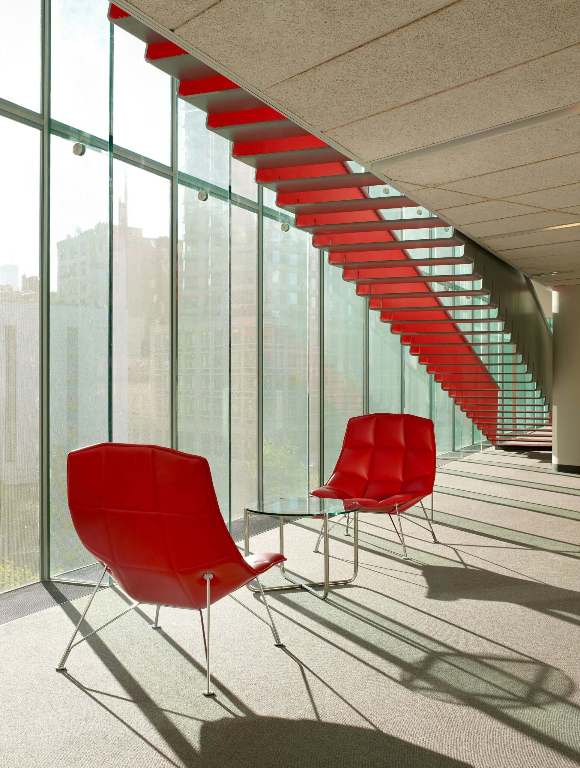 Jehs Laub Lounge Chair in red colour