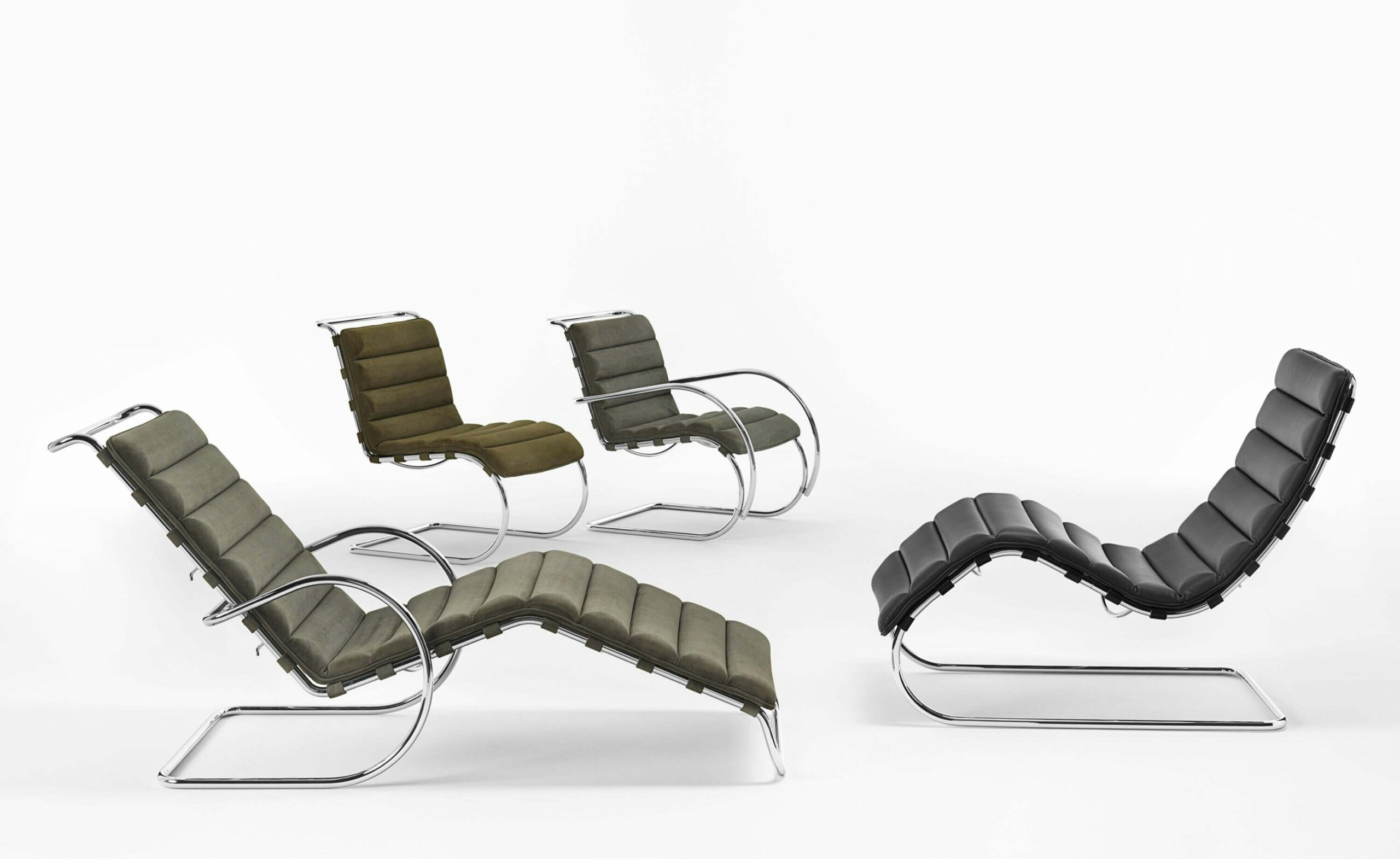 MR Lounge Chair with Arms and chaise display