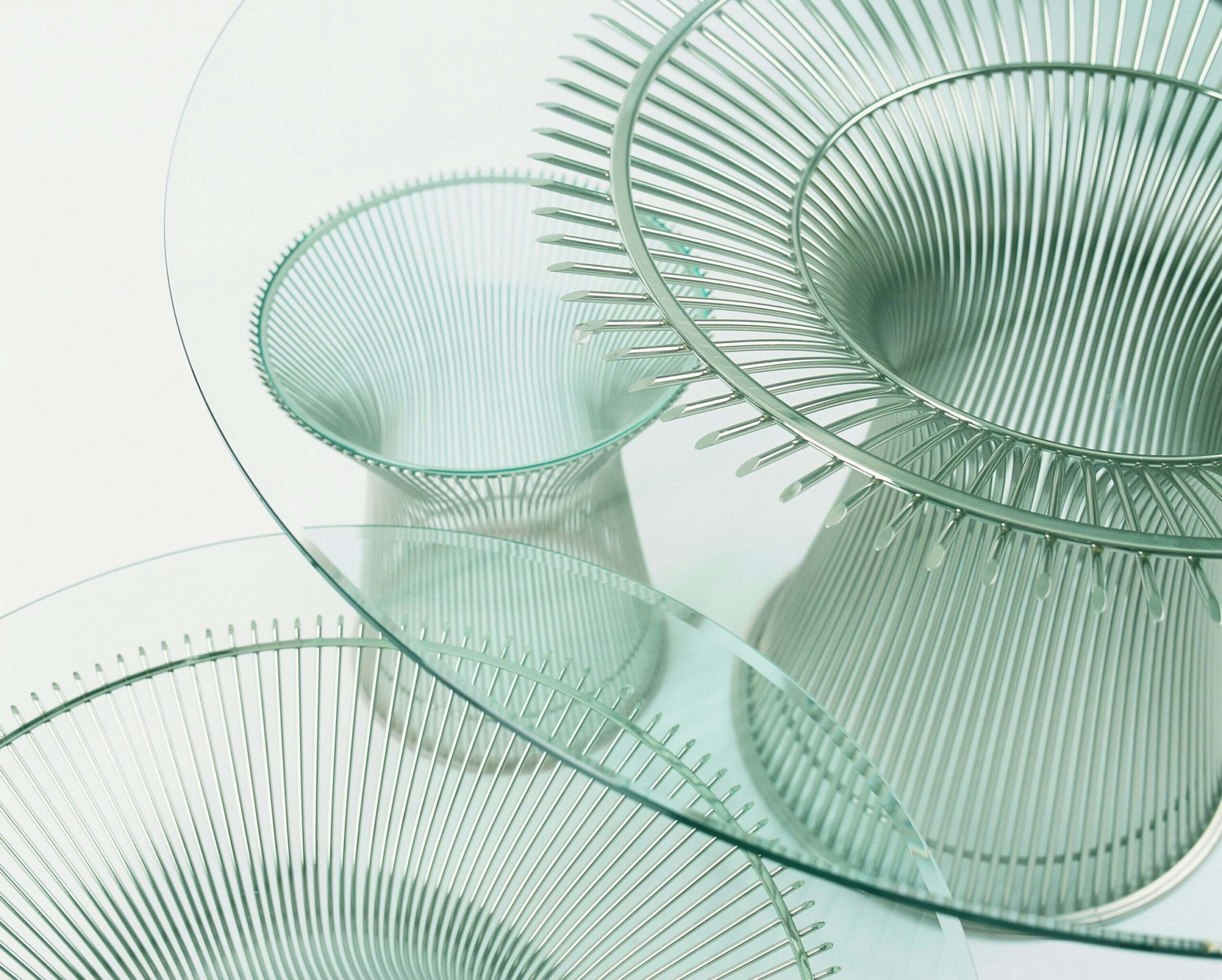 two Platner Platner Dining Table top