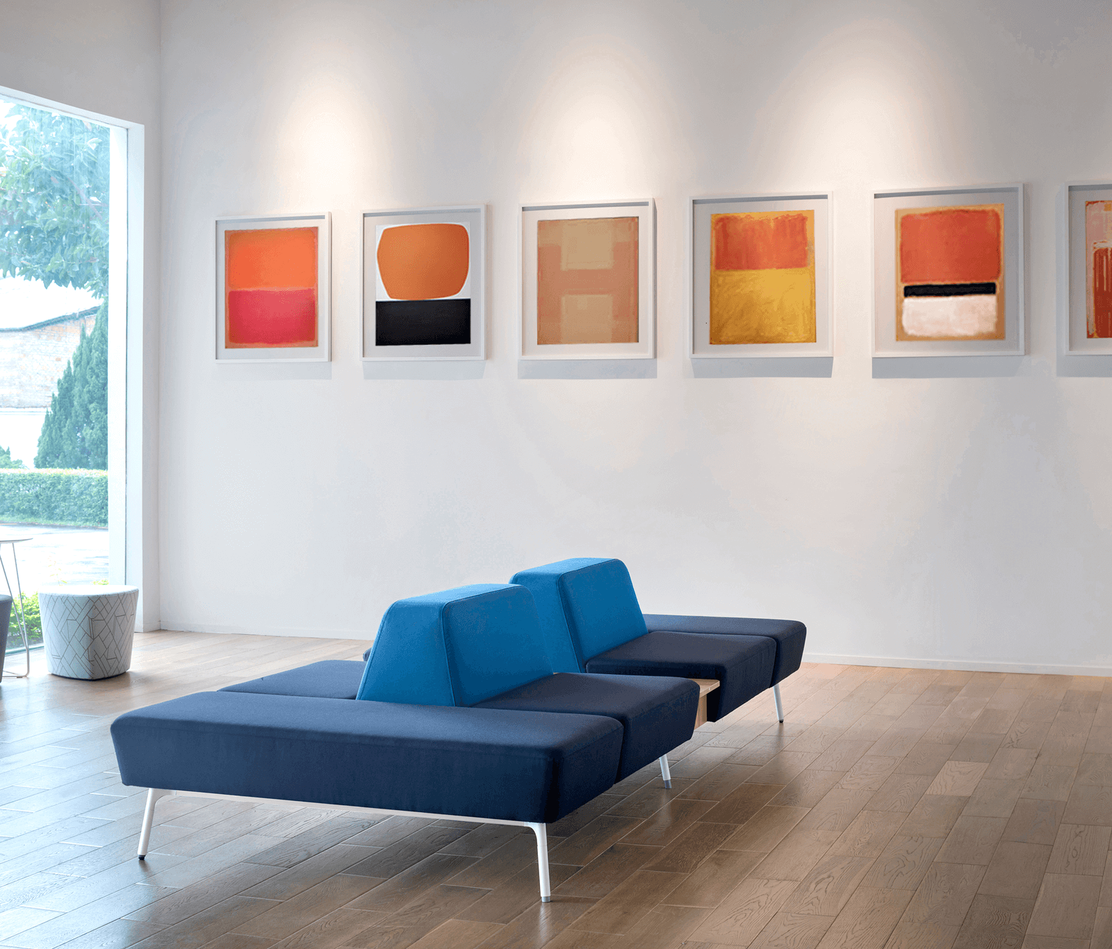 Sabha Collaborative Seating in an art gallery