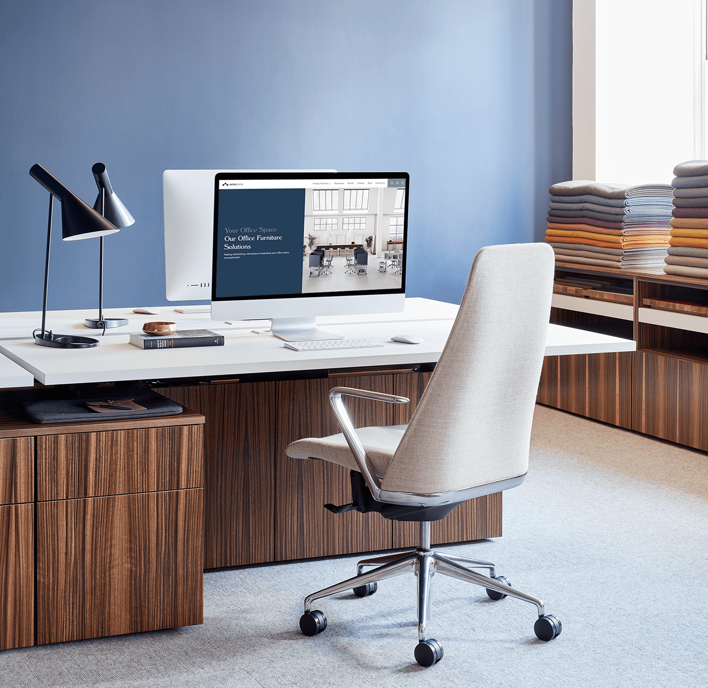 Geiger executive chair at a modern office