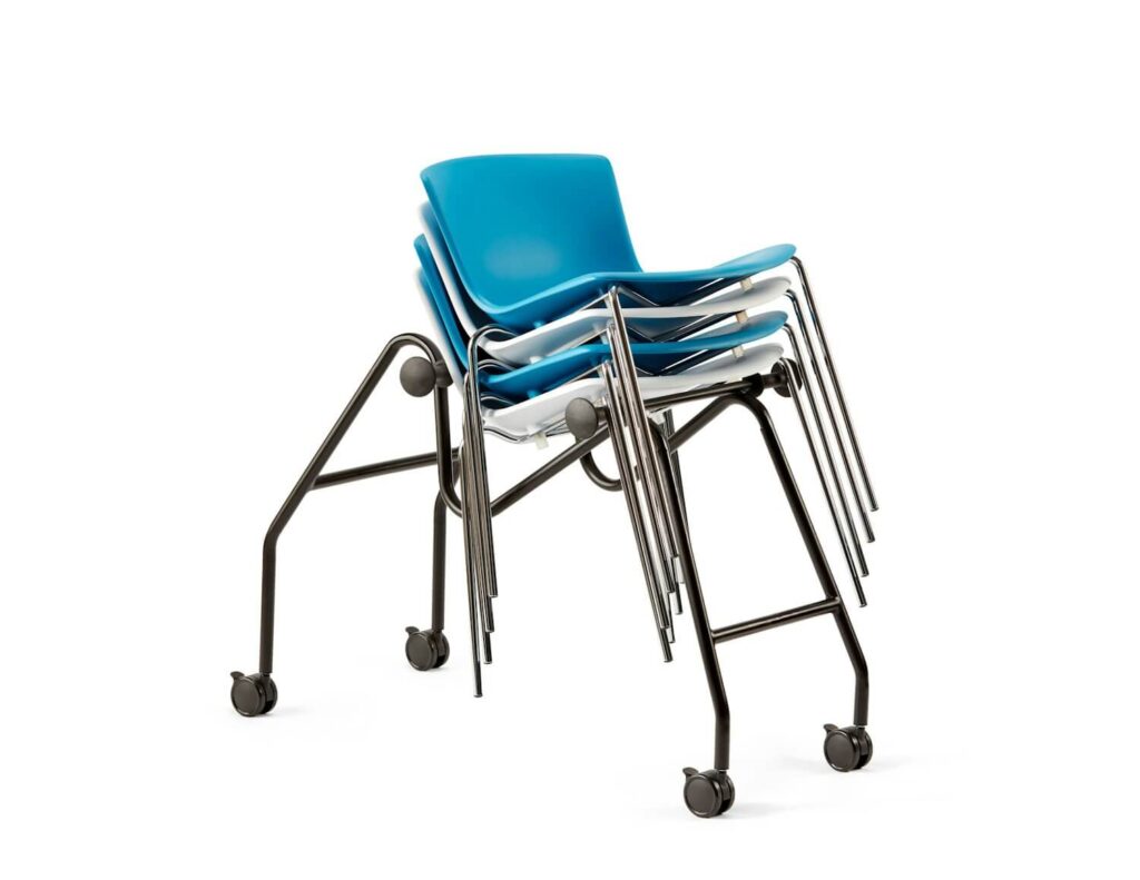 Authentic Bertoia® Molded Shell Stacking Side Chair by Knoll® | WorkArena