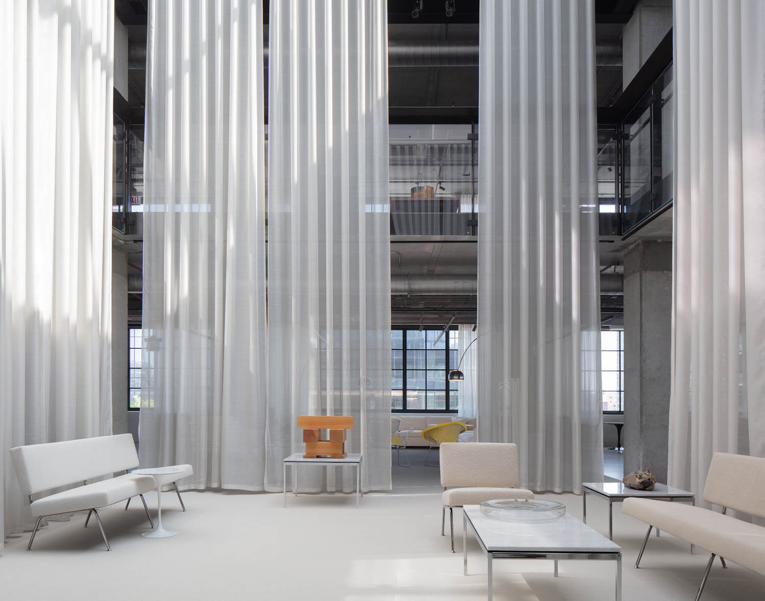 Florence Knoll Model 33 sofa in a modern office