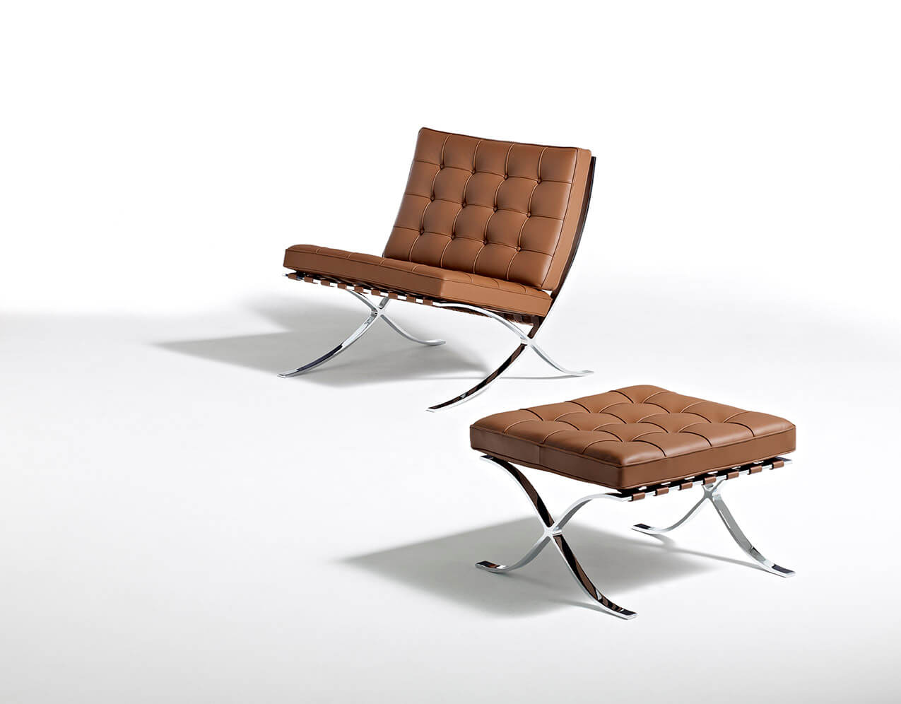 Barcelona stool and chair