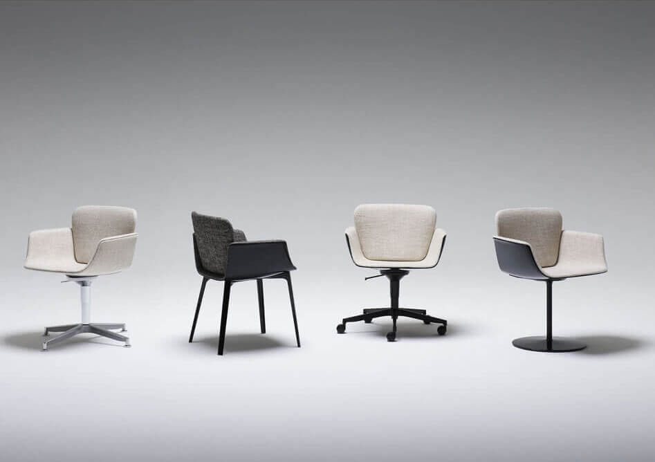 kn06 side armchairs with black background