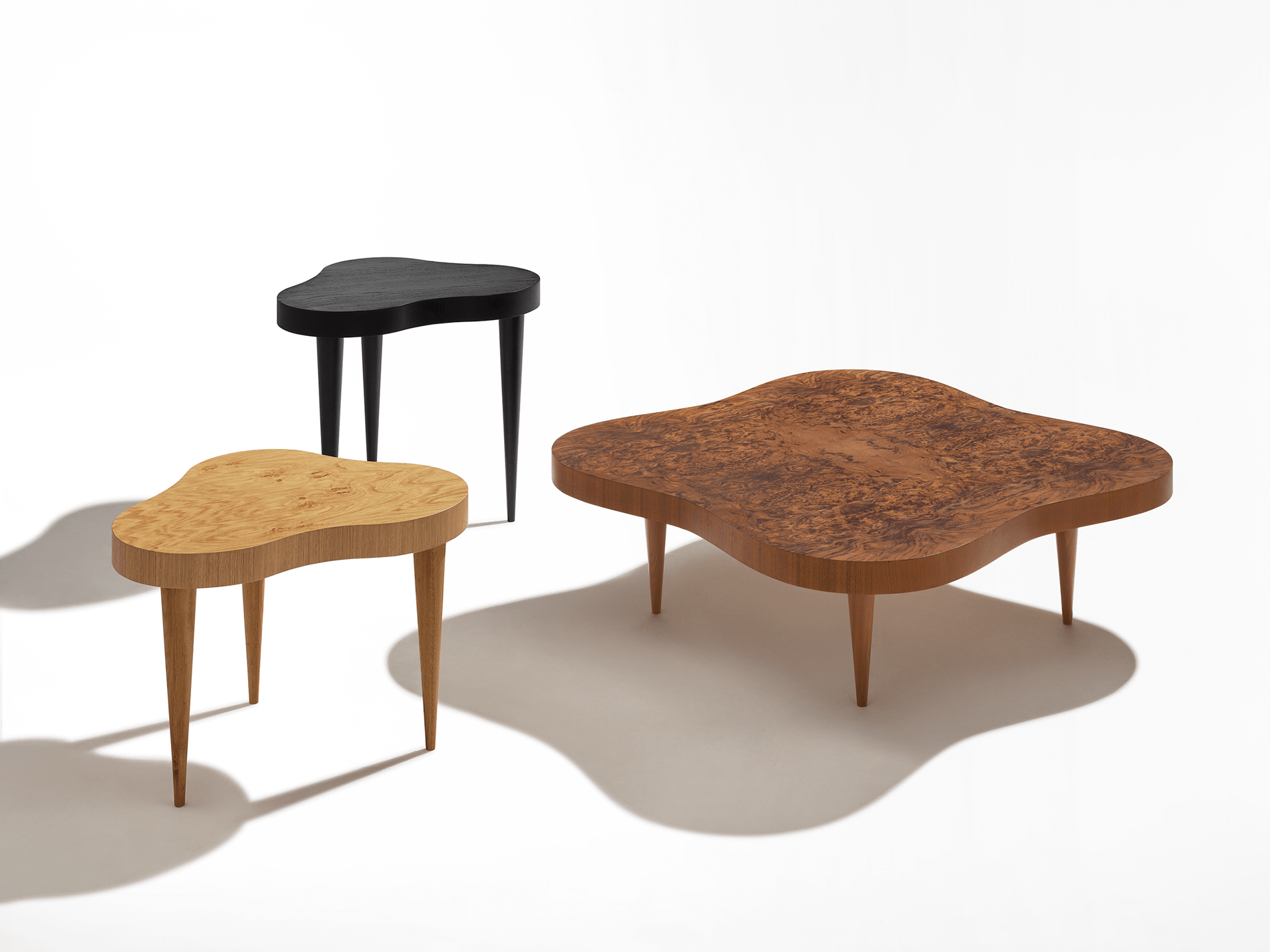 wooden Rohde Paldao coffee Table in three sizes and colours
