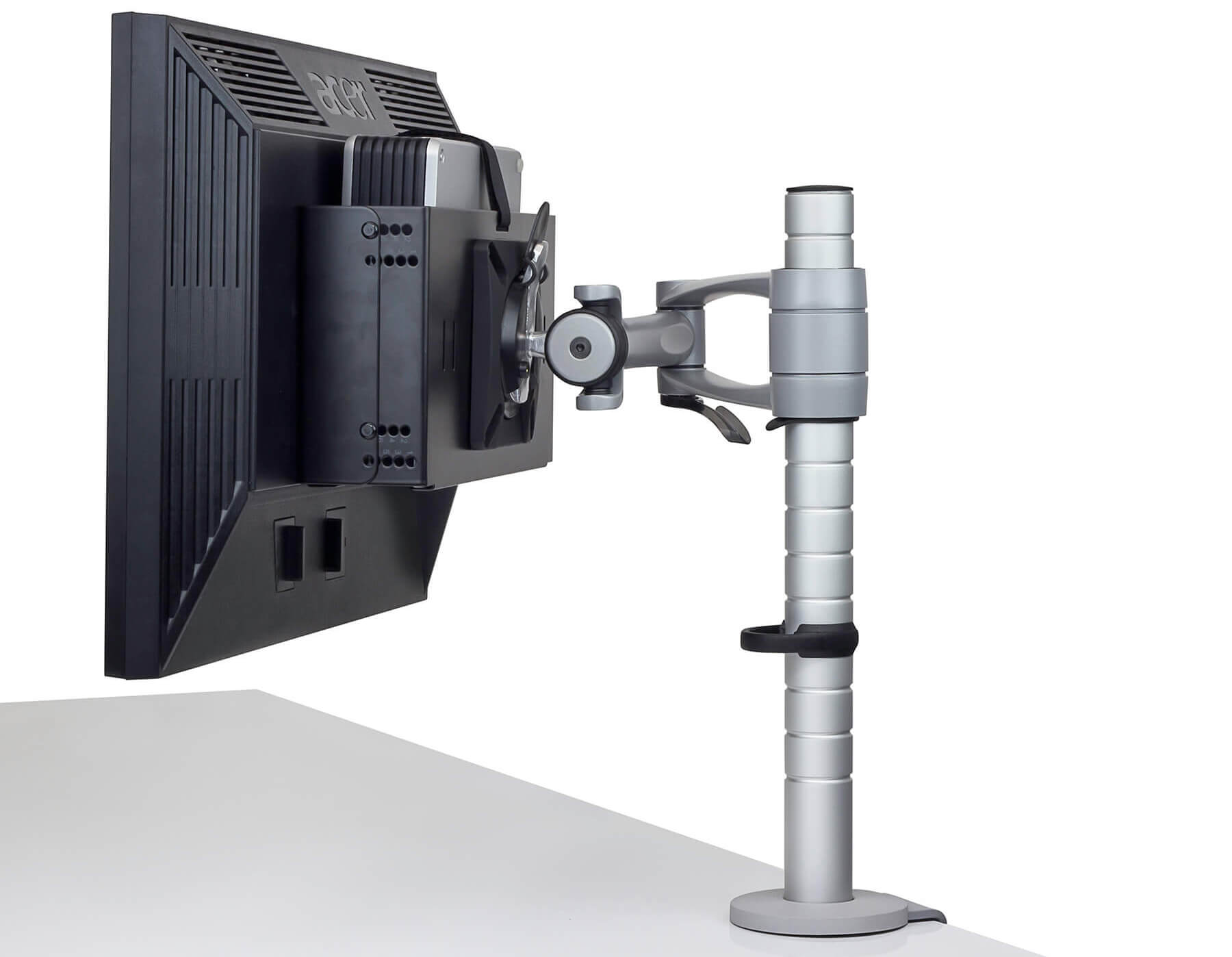 Thin Client Mount behind a monitor screen