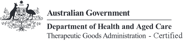 DHAC-TGA certified product