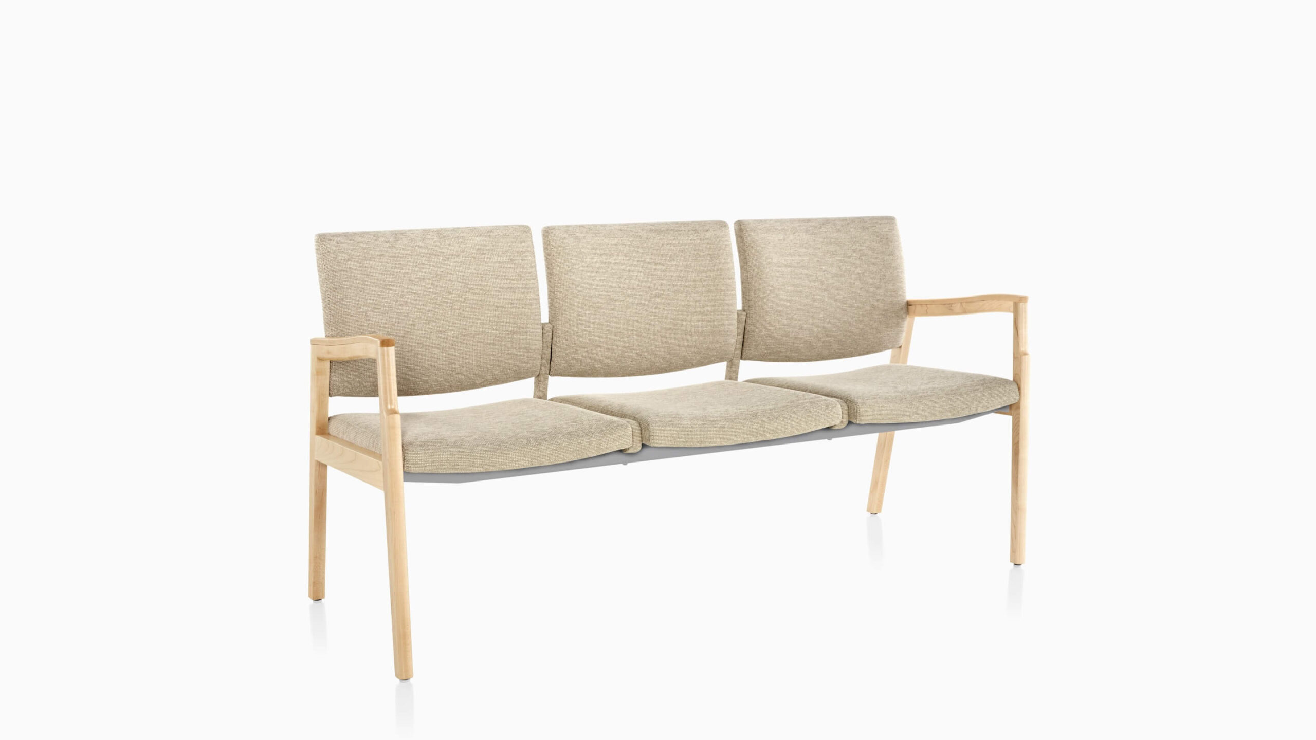 three Monarch Multiple Patient Seating from the side in a white room