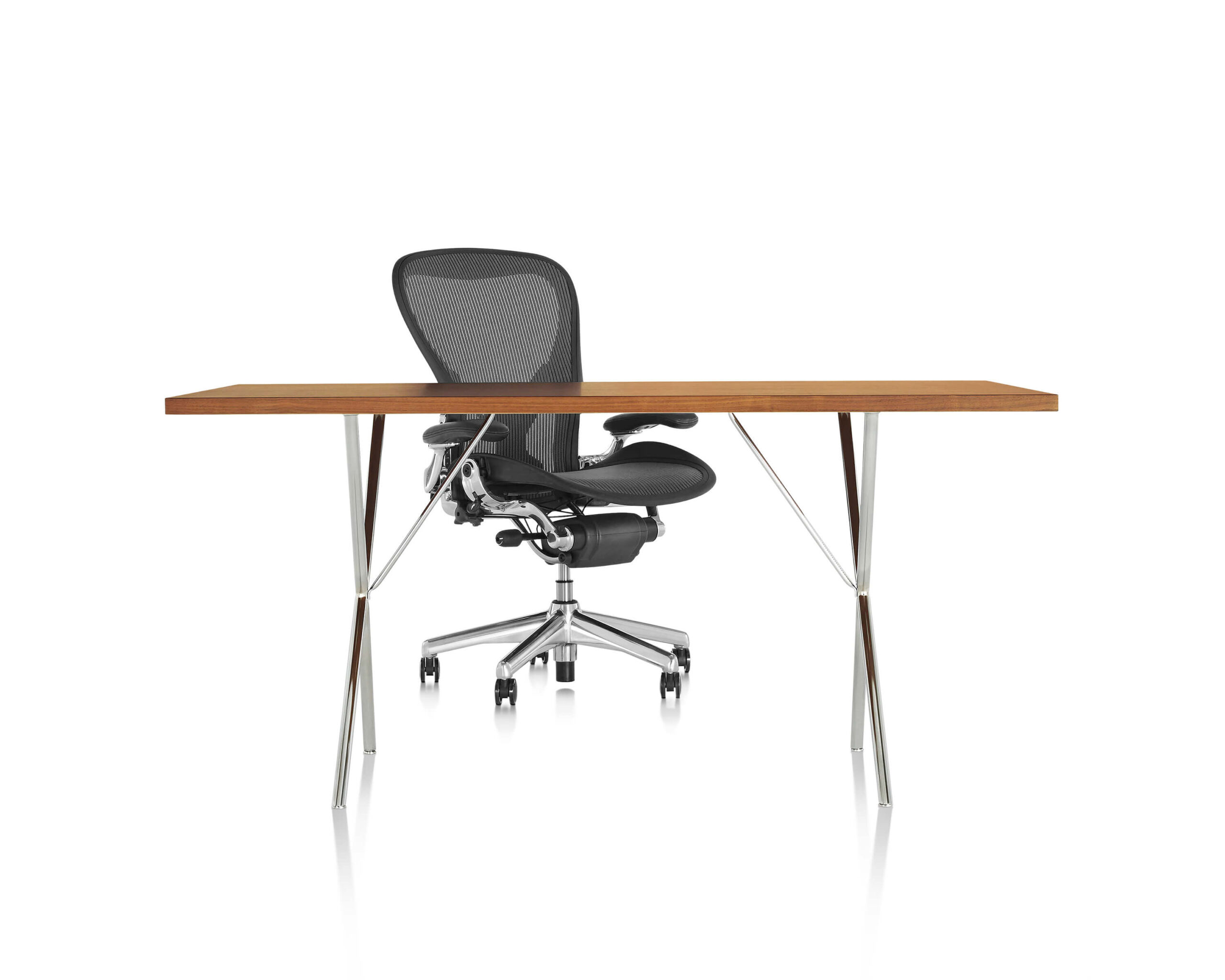 Nelson X Leg Wooden Table by Herman Miller WorkArena
