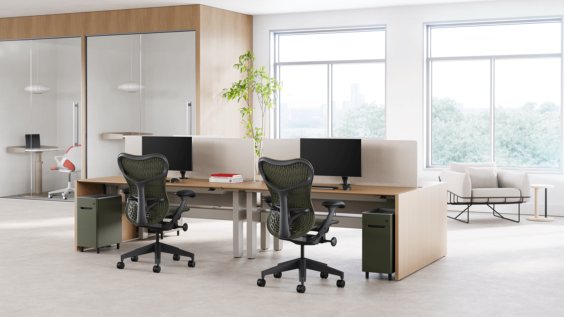 antimicrobial coated furniture in a modern office in sydney